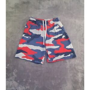 Nike Shorts Mens Sz M Camo Fleece Drawstring Pockets Jogger CJ9931-012 C23-32